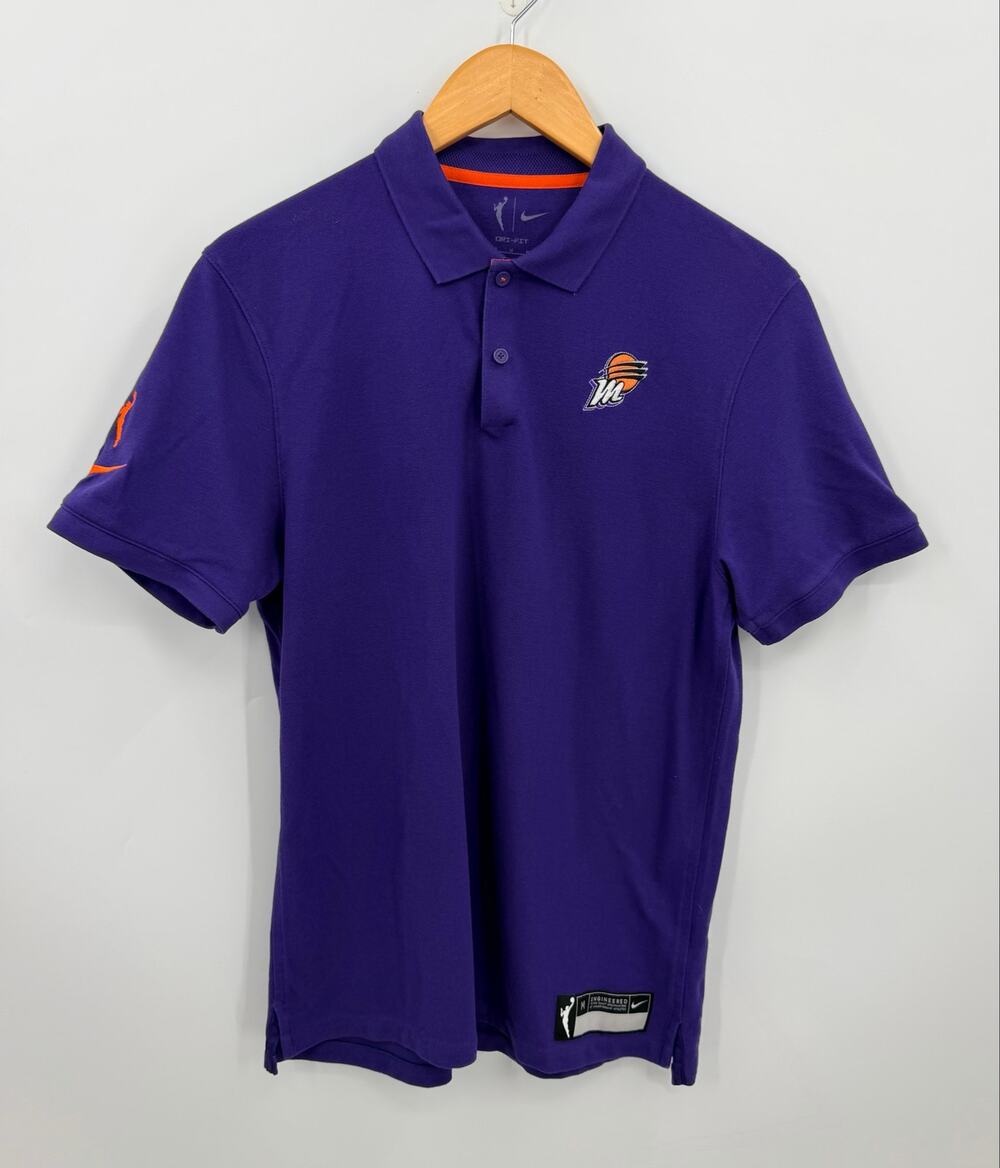 Nike Purple Phoenix Mercury Polo Dri-FIT WNBA Embroidered Basketball Mens Medium